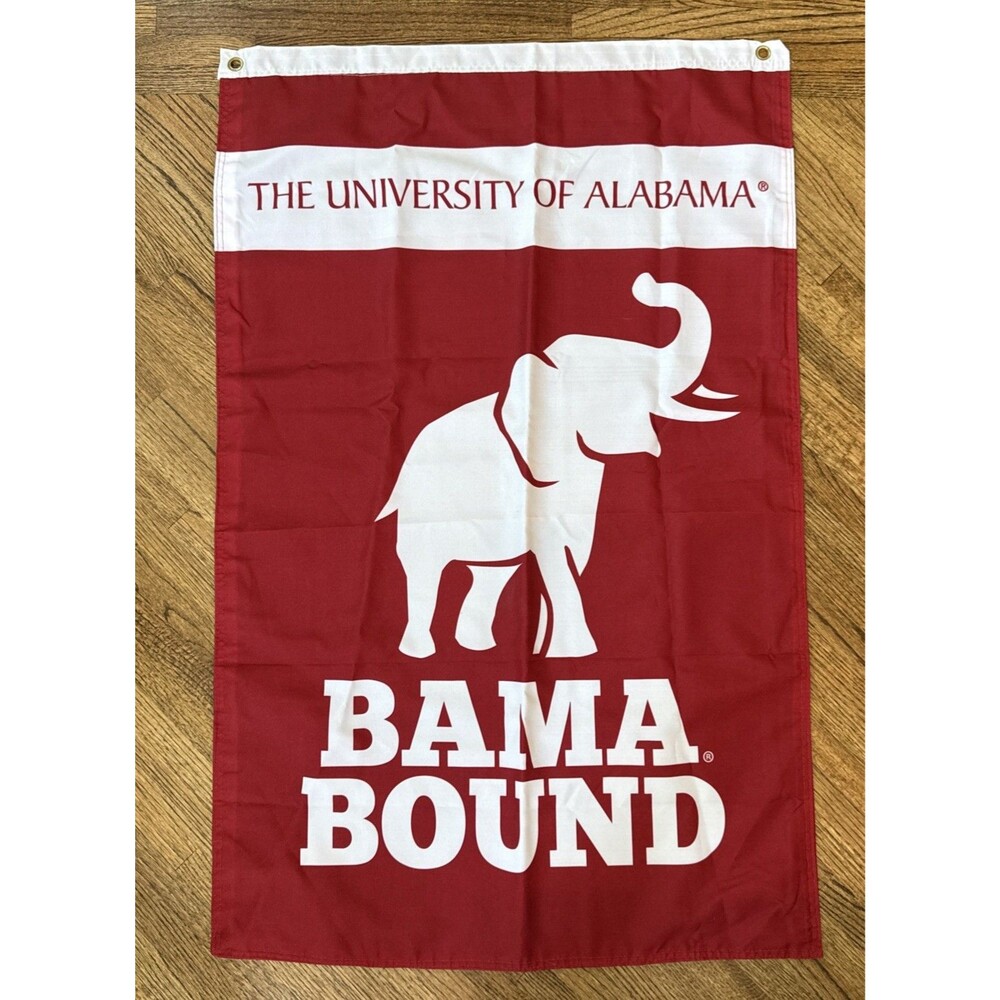 University of Alabama Bama Bound College Nylon Flag Grommet Banner Dorm New